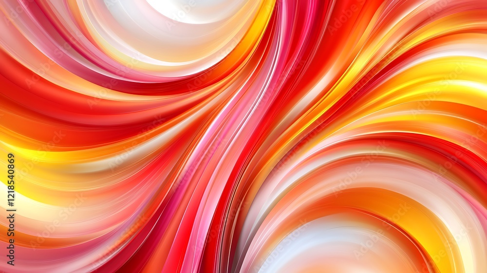 Fototapeta premium Abstract Swirling Red Orange and Yellow Hues