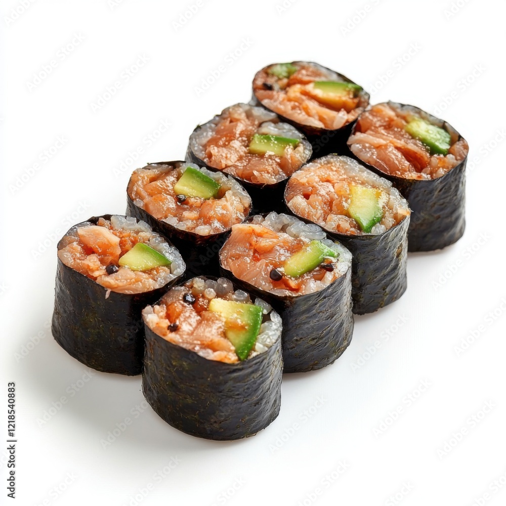 Sushi Rolls with Spicy Tuna Sushi Rolls with Spicy Tuna