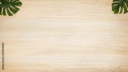 Top view of wood or plywood for backdrop, light wooden table with nature pattern and color, abstract background