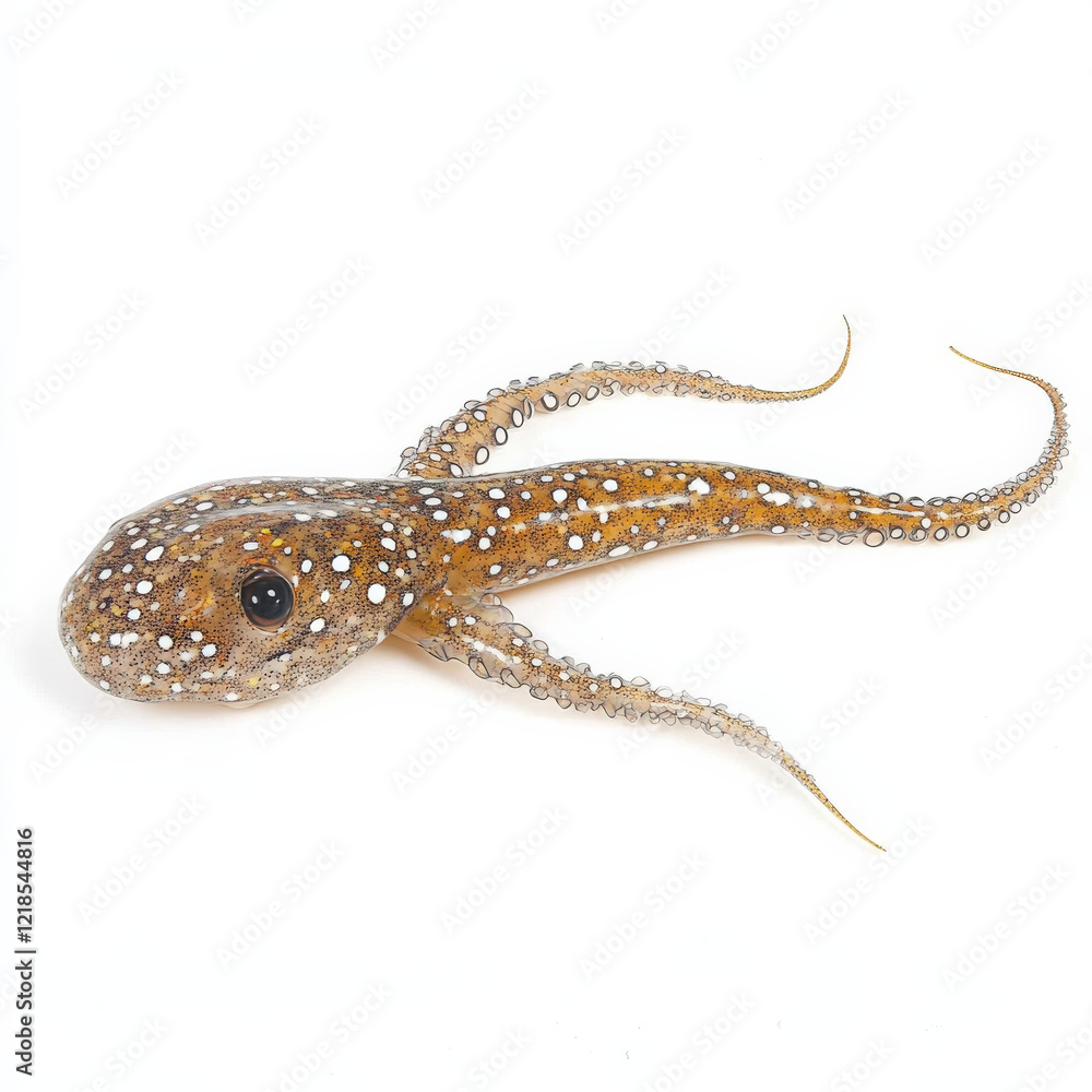 Spotted pygmy octopus on white background. Spotted pygmy octopus on white background.