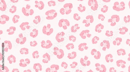 Delicate Pink Abstract Spots Seamless Pattern Design for Fashion Textiles and Home Decor