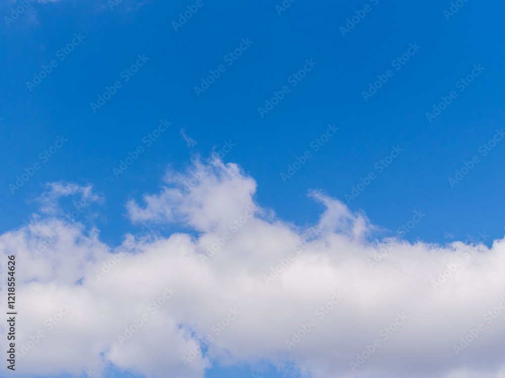 Obraz premium 1月の青空と白い雲229