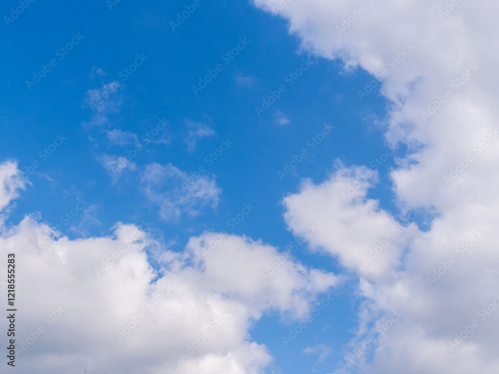 1月の青空と白い雲233 1月の青空と白い雲233