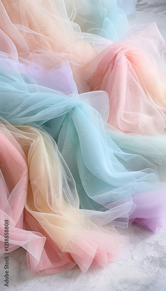 multicoloured pastel tulle fabric wallpaper multicoloured pastel tulle fabric wallpaper