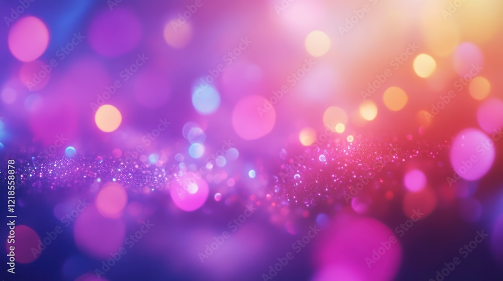 Colorful light displays create a festive atmosphere. Colorful light displays create a festive atmosphere.