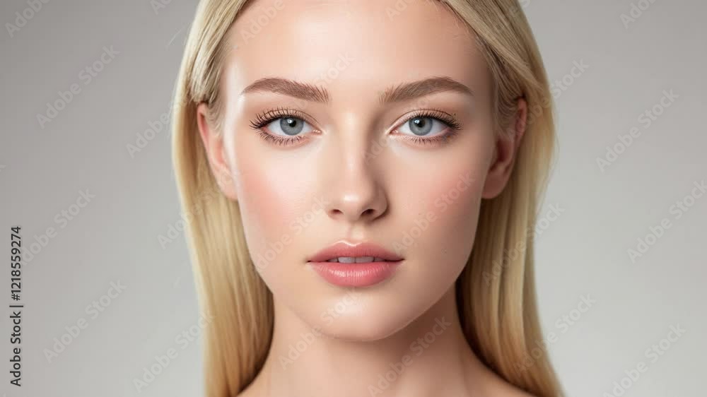 Aesthetic medicine center uhd display. Digital process of rejuvenation treatment preview. Aesthetic medicine center uhd display. Digital process of rejuvenation treatment preview.