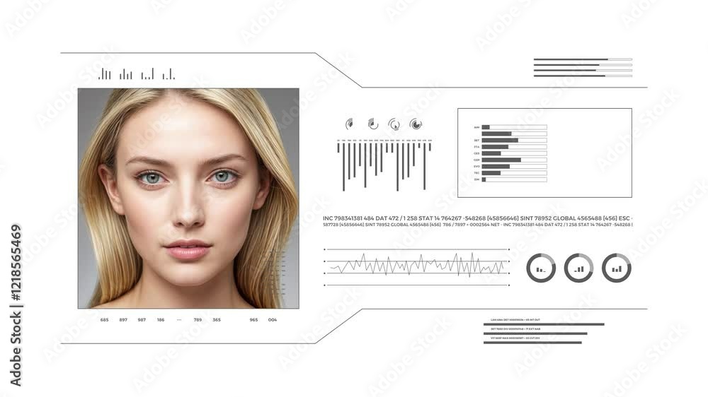 Aesthetic medicine center uhd display. Digital process of rejuvenation treatment preview. Aesthetic medicine center uhd display. Digital process of rejuvenation treatment preview.
