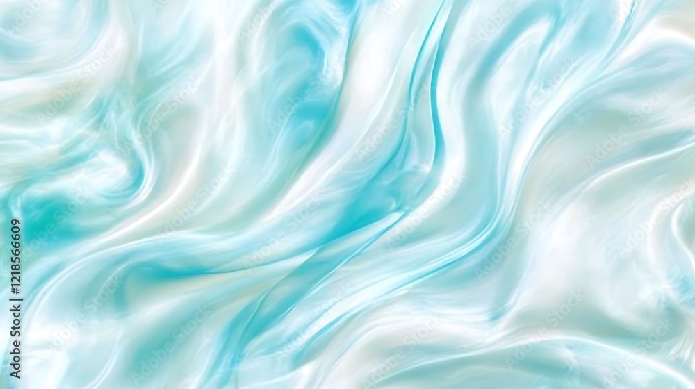 Abstract Blue and White Swirling Fabric Texture Abstract Blue and White Swirling Fabric Texture