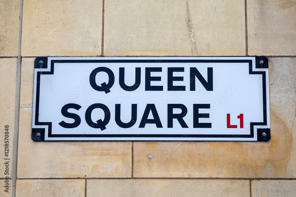 Queen Square in Liverpool, UK Queen Square in Liverpool, UK