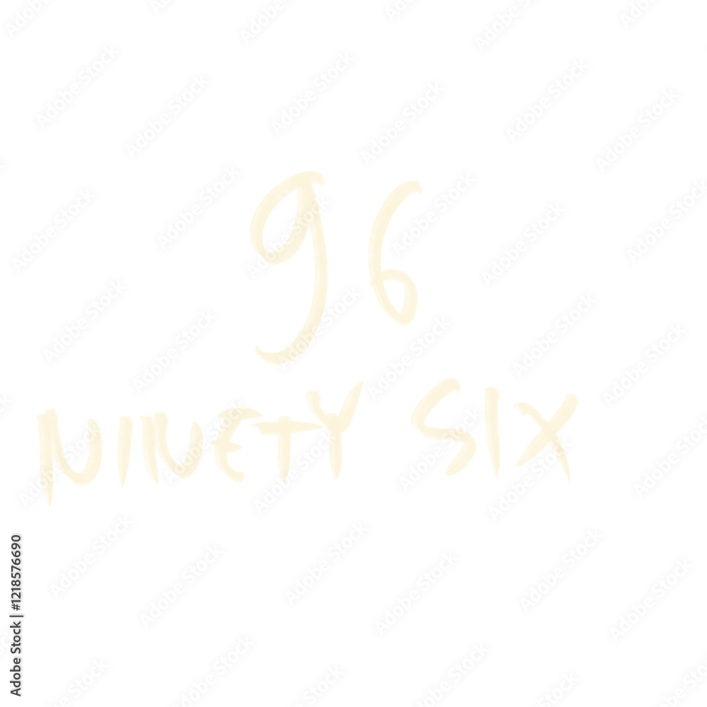 hand drawn and lettering number hand drawn and lettering number