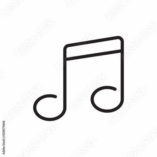 musical note sound audio icon vector sign