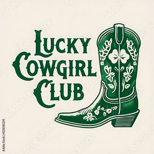Lucky Cowgirl Club Vintage Graphic T-Shirt