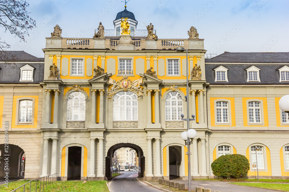 Koblenz city gate of the Electoral Palace in Bonn, Germany