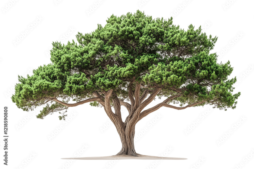 Obraz premium Majestic Oak Tree Isolated on transparent BackgroundOak bonsai tree isolated on transparent background
