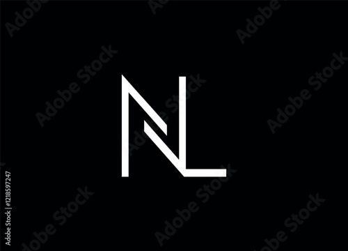NL logo desing and monogram logo
