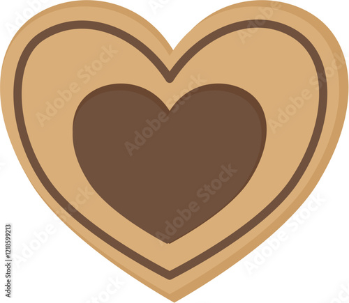 Valentine Chocolate Biscuits Heart Shape 