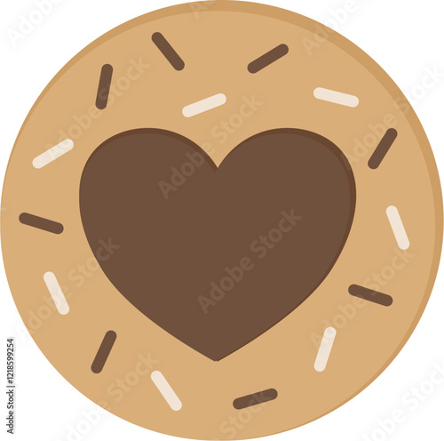 Valentine Chocolate Biscuits Heart Shape 