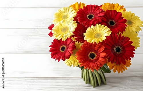 Blumenstrauss. Flower bouquet with copy space