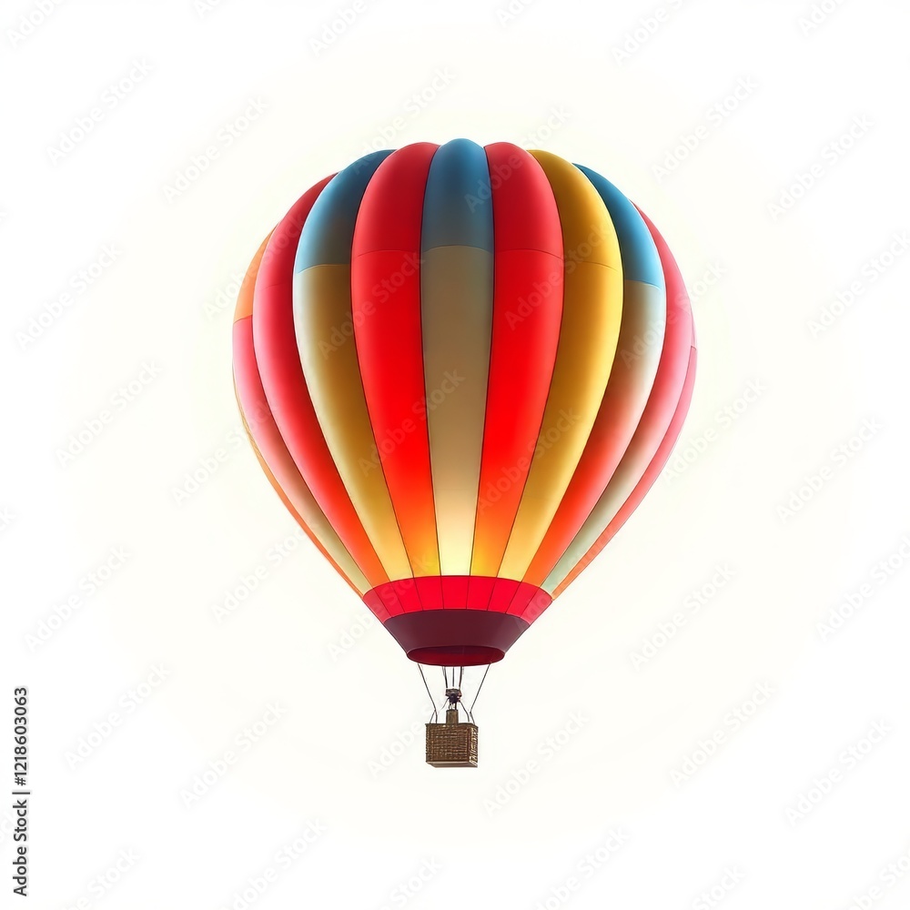 Fototapeta premium hot air balloons isolated on white background