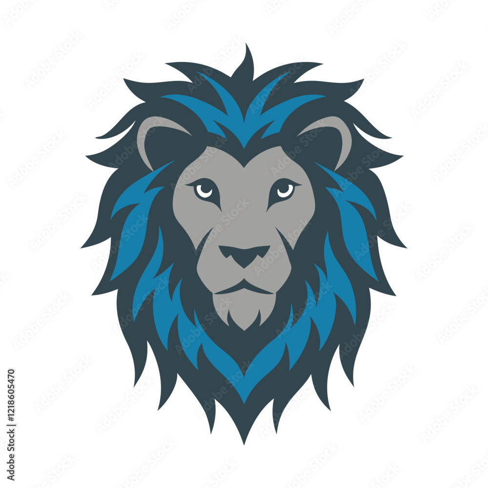 vector-silhouette-of--lion-head-vector-with-nitric vector-silhouette-of--lion-head-vector-with-nitric