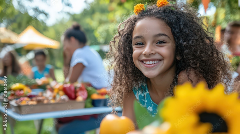 Families enjoying eco-friendly activities at a vibrant outdoor festival, joyous bonding, colorful decor, and sustainability focus. Families enjoying eco-friendly activities at a vibrant outdoor festival, joyous bonding, colorful decor, and sustainability focus.