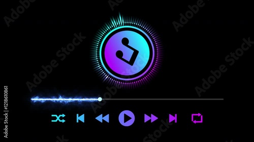 Music equalizer, hologram audio spectrum, 4k illustration, not AI generated