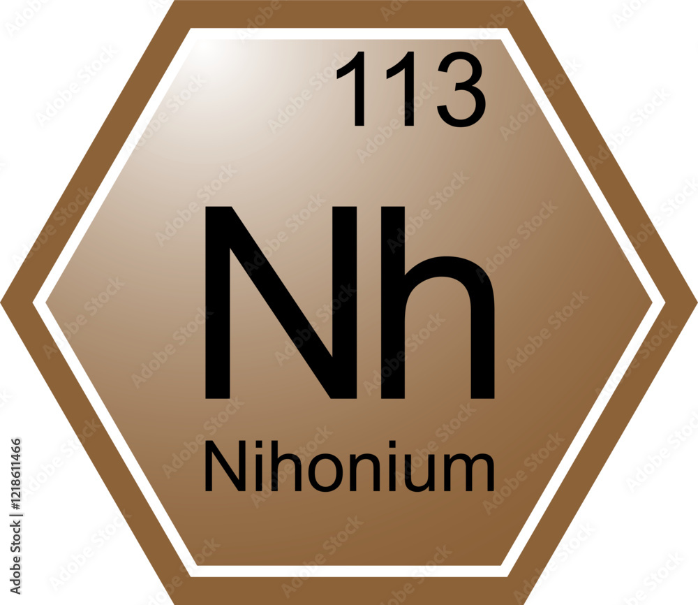 The symbol of the chemical element Nh is Nihonium.
