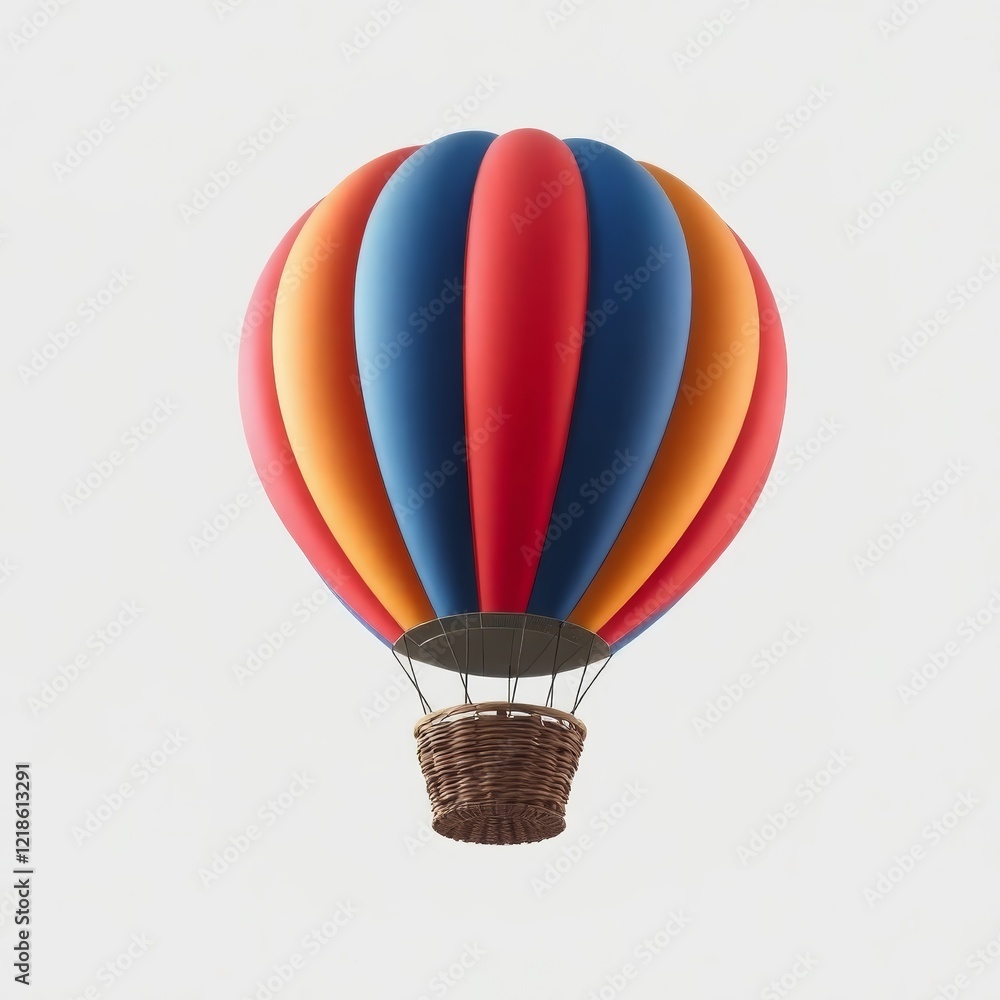 Fototapeta premium hot air balloons isolated on white background