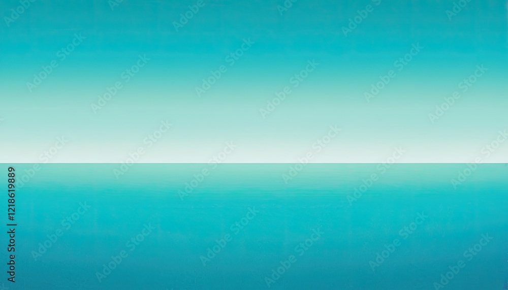Obraz premium Minimalism cyan background 1