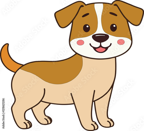 Wallpaper Mural a cute dog cartoon design  Torontodigital.ca