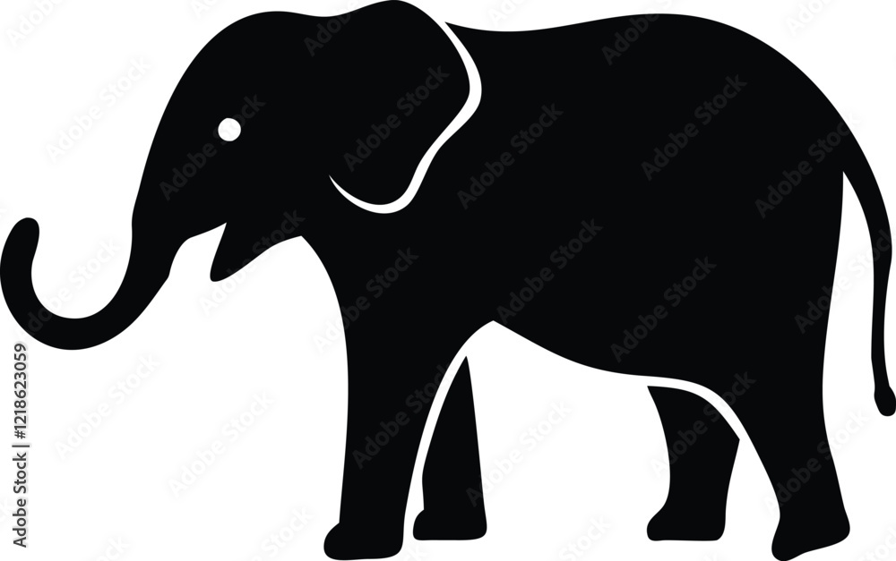 Fototapeta premium elephant silhouette design image new style