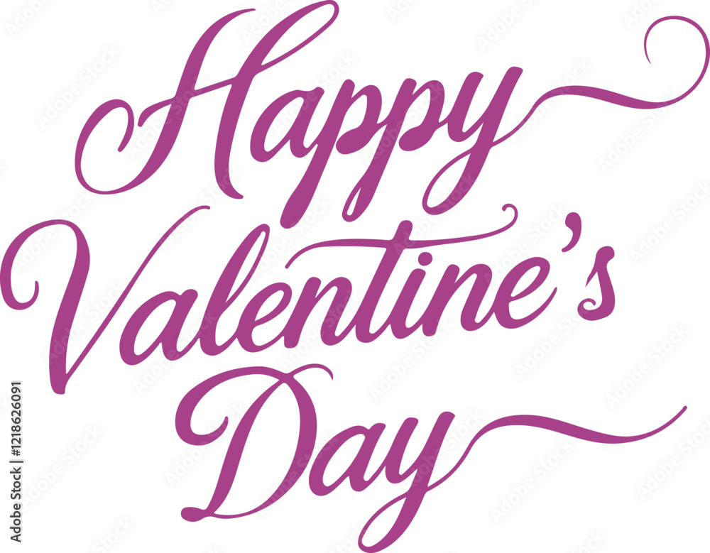 Happy valentines day typography design Happy valentines day typography design