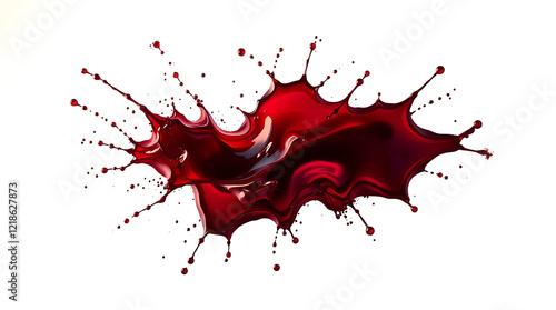 red paint splash