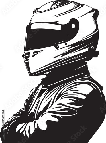illustration of a racer
