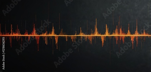 A sleek, modern waveform art design, combining bold and subtle lines to capture the essence of sound and frequency