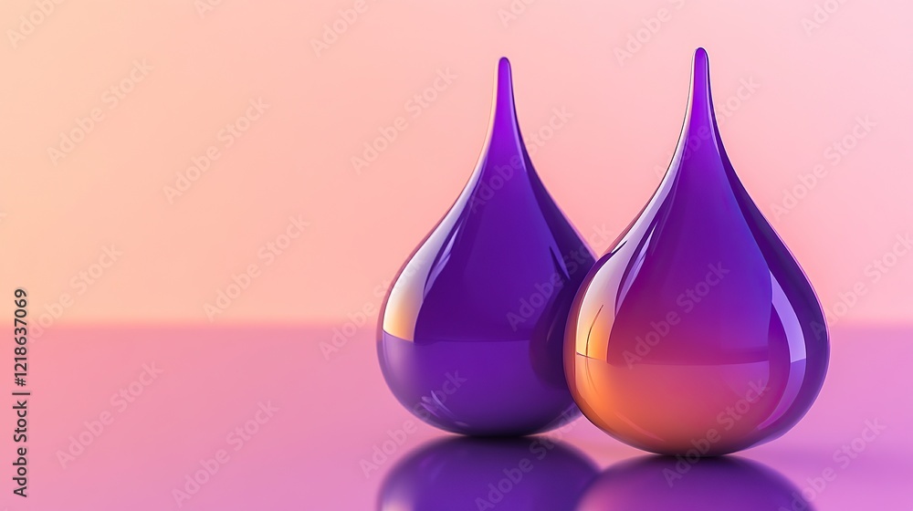 A dual gradient of royal purple transforming into burnt sienna A dual gradient of royal purple transforming into burnt sienna