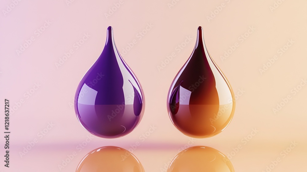 A dual gradient of royal purple transforming into burnt sienna A dual gradient of royal purple transforming into burnt sienna