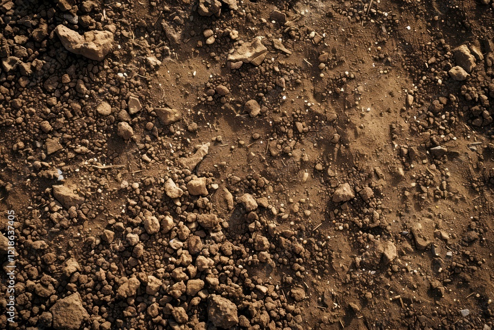 Brown dirt soil surface. Detailed photo textured background Brown dirt soil surface. Detailed photo textured background