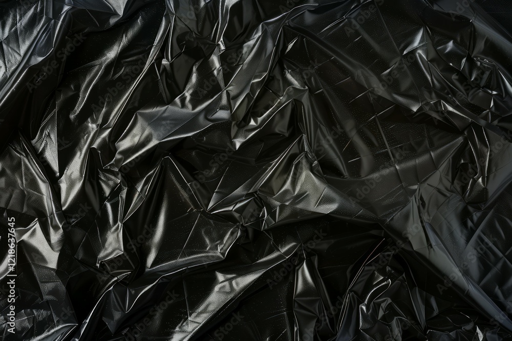 Image of Crumpled sheet of black polythene plastic wrap. Texture for background usage Image of Crumpled sheet of black polythene plastic wrap. Texture for background usage