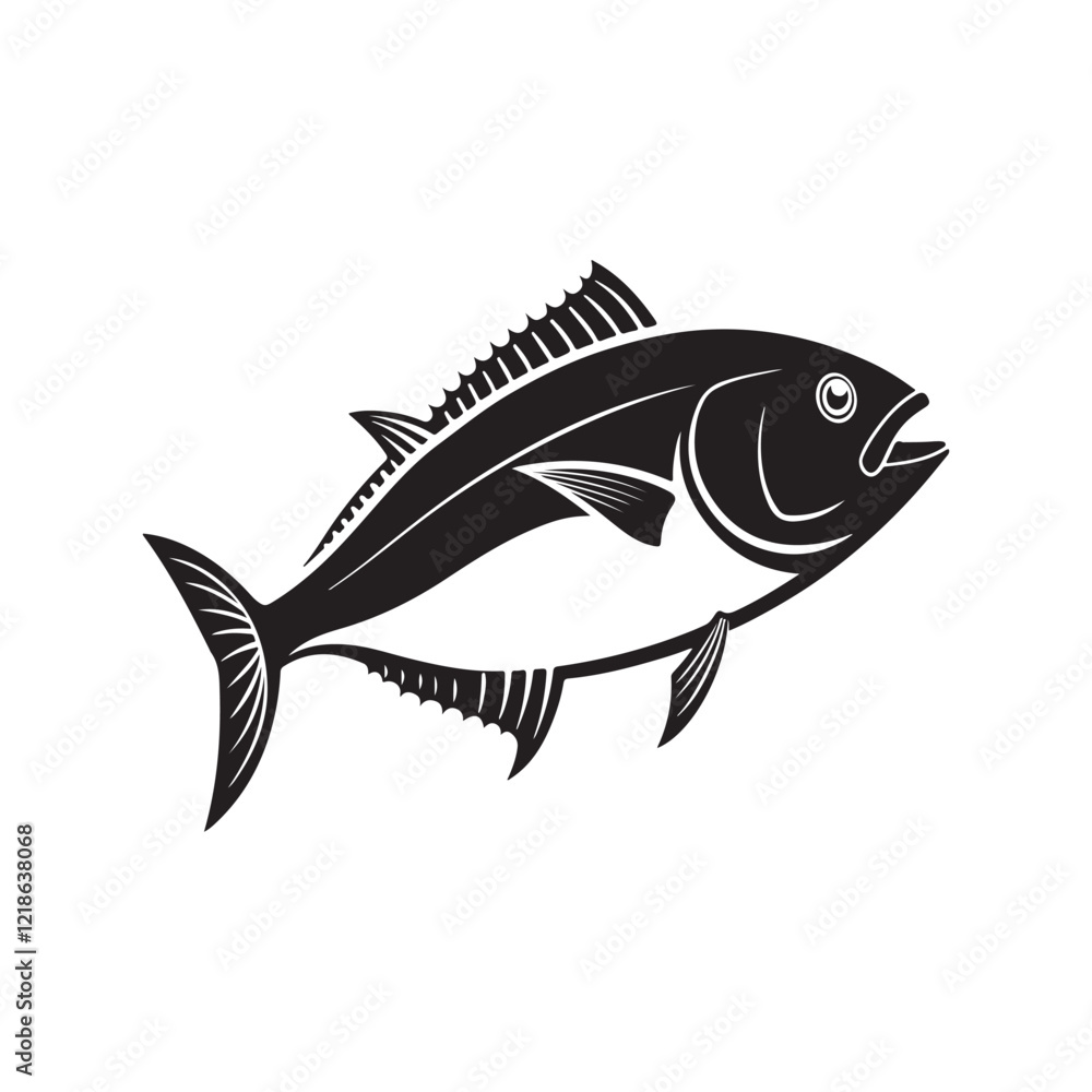 Fish or seafood flat icon design, for food apps and websites. Fish or seafood flat icon design, for food apps and websites.
