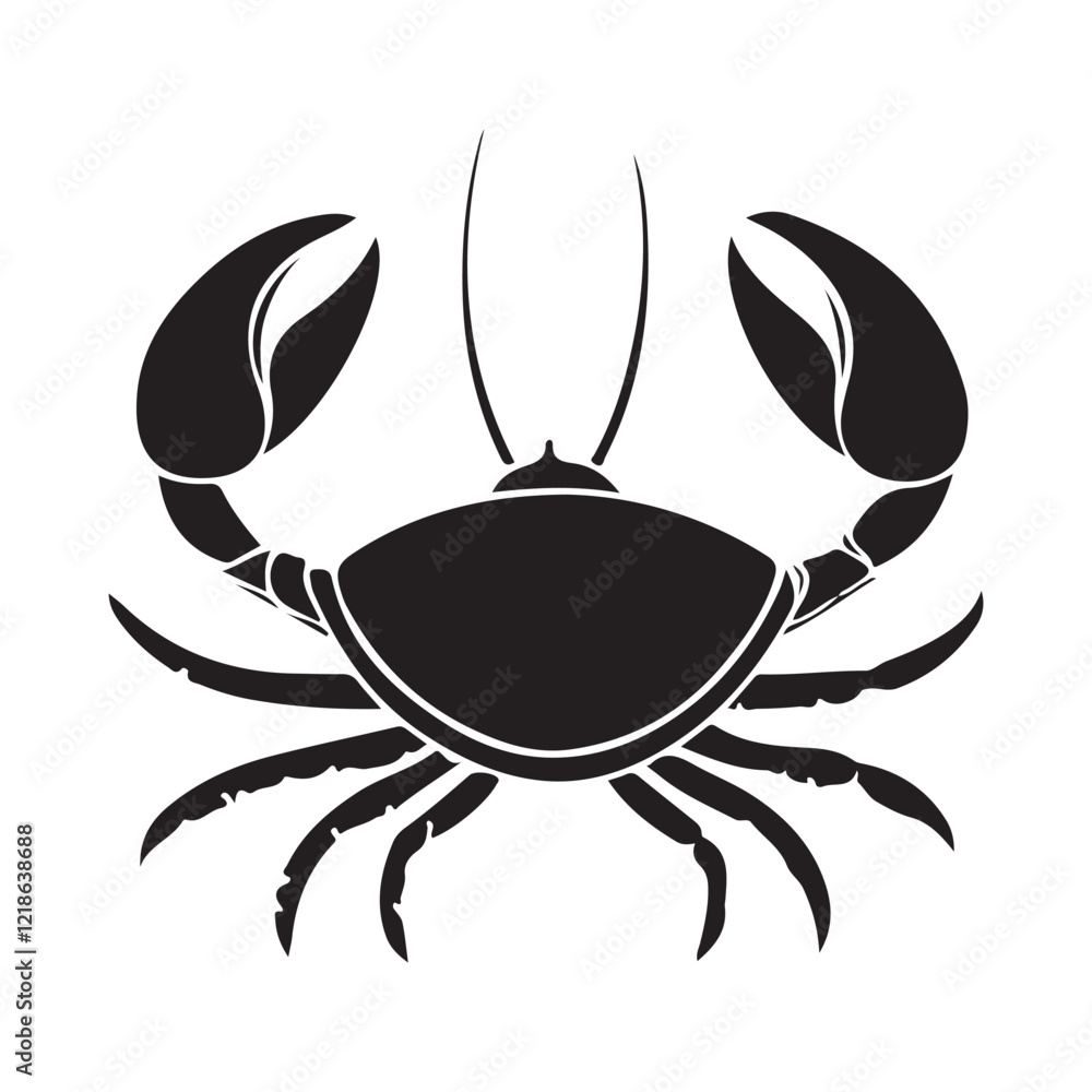 Fish or seafood flat icon design, for food apps and websites. 