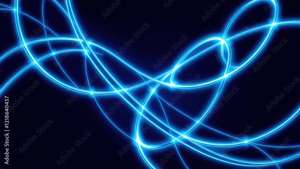 Glowing blue geometric lines that crisscross and intersect on a dark blue background, evoking a sense of modernity and cutting-edge technology. Glowing blue geometric lines that crisscross and intersect on a dark blue background, evoking a sense of modernity and cutting-edge technology.
