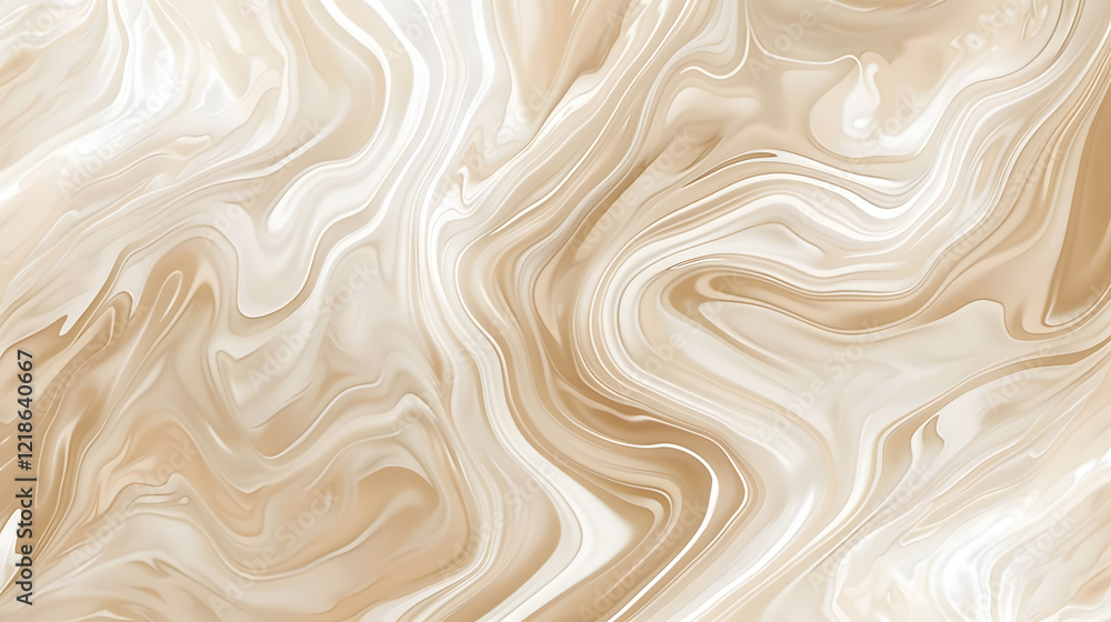 Abstract beige color marble swirl background, generative ai Abstract beige color marble swirl background, generative ai