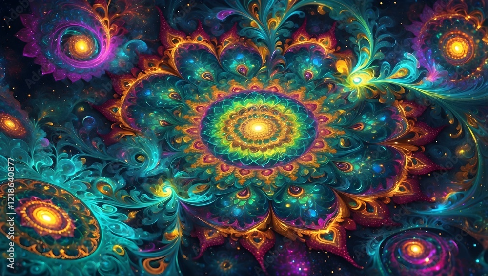 Leuchtendes Mandala - Inspiration - Licht - Intensität Leuchtendes Mandala - Inspiration - Licht - Intensität