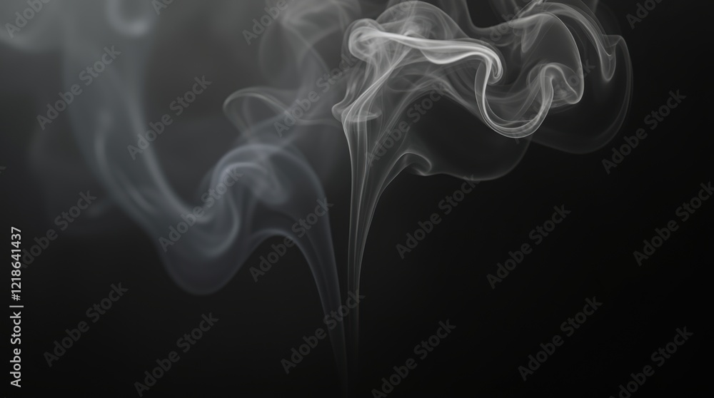 Fototapeta premium smoke on black