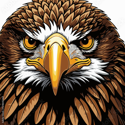 eagle head vector art for graphic design needs  photo