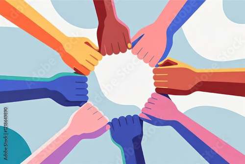 Concept of family support and care. Trusting relationship between,