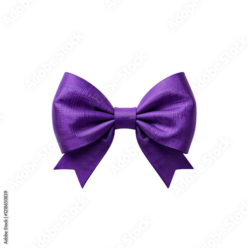 purple bow isolated isolated on transparent background png photo