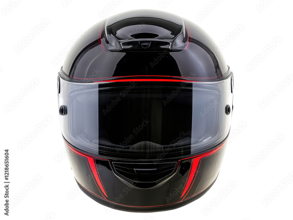Isolated Black Motorcycle Helmet Isolated Black Motorcycle Helmet