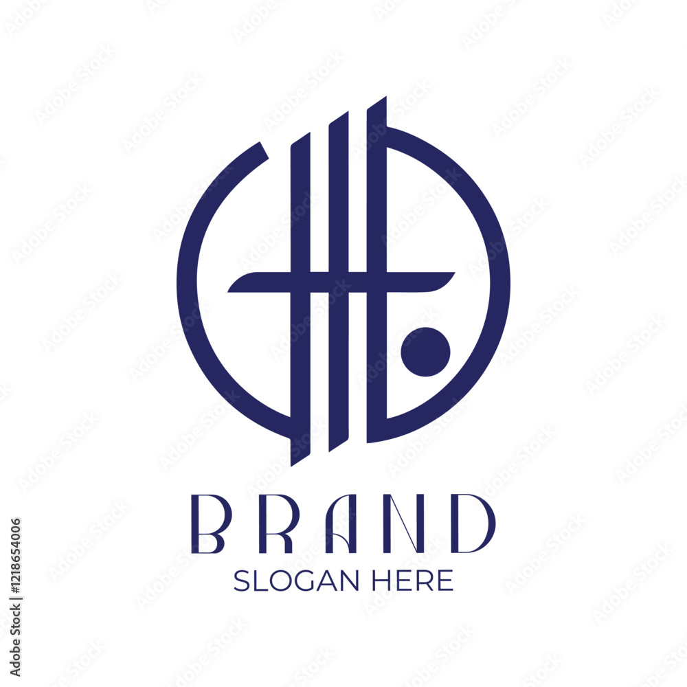 Obraz premium Logotype, Abstract monogram letter logo design